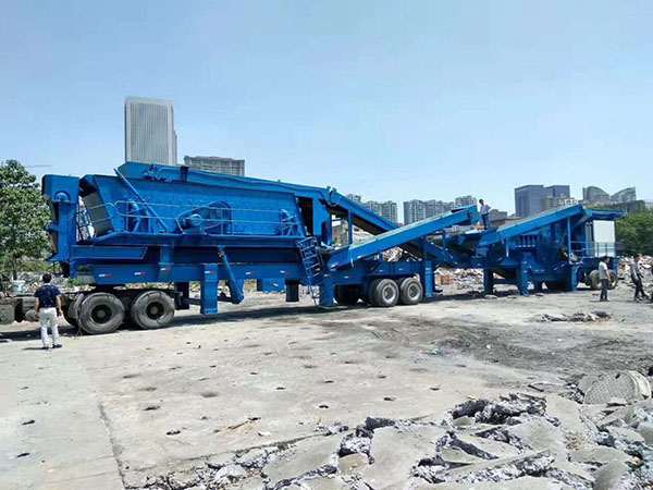 內(nèi)蒙古小型輪胎式重錘破碎機站