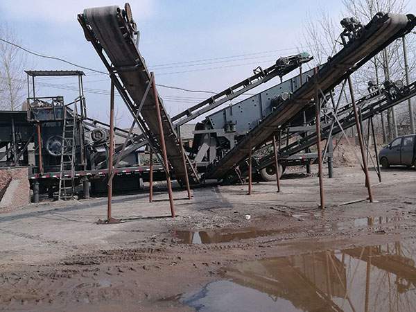 自制移動(dòng)式破碎站租賃