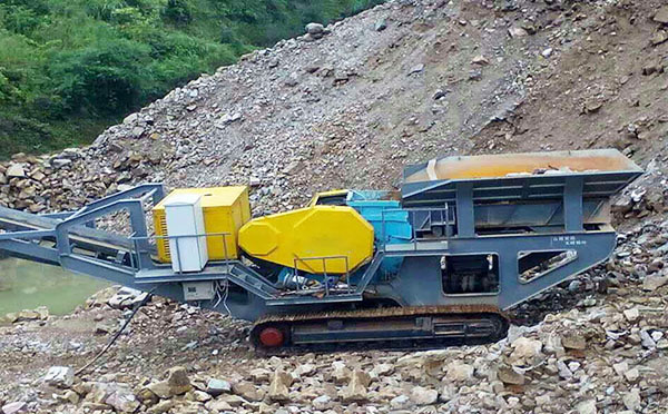 履帶移動式石子破碎機